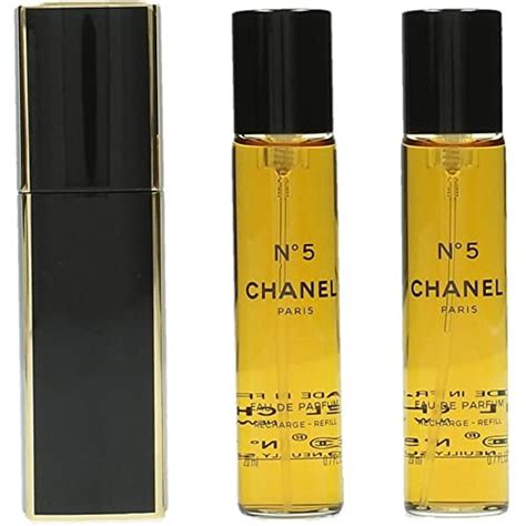 chanel no 5 eau de parfum purse spray refills 3x20ml